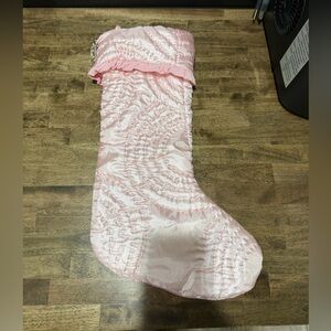 Sparkling Pink Crown Embellished Stocking